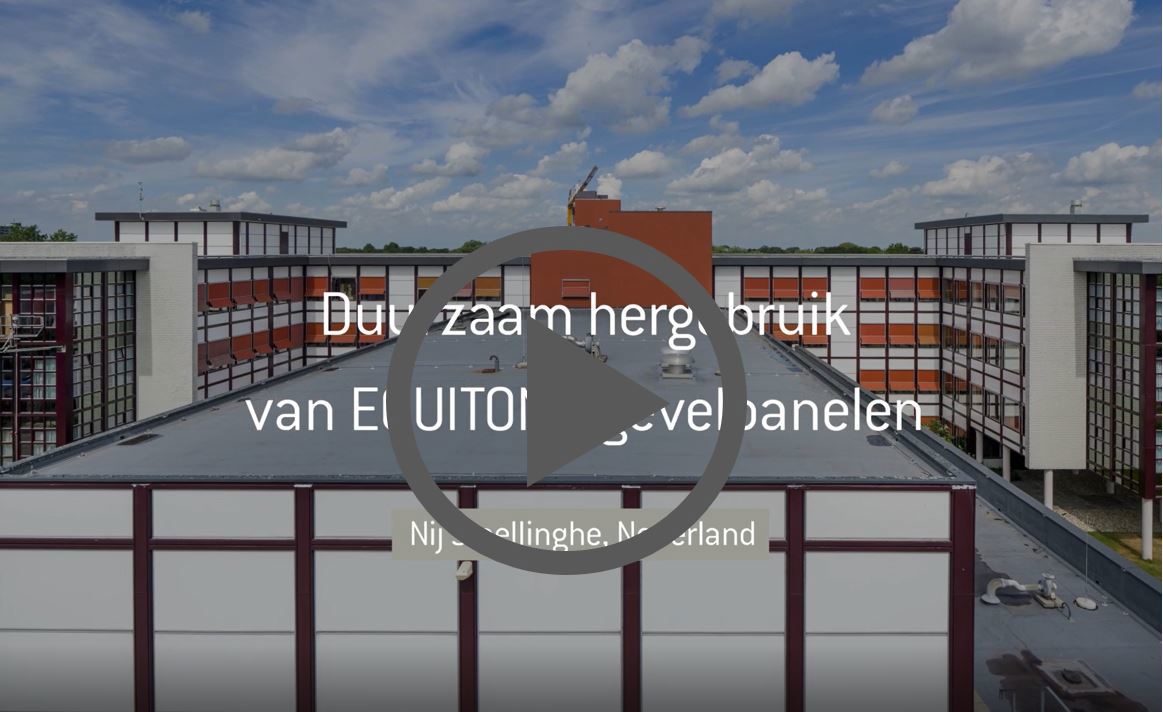 Réemploi durable de panneaux de façade EQUITONE pour la rénovation de l'hôpital Nij Smellinghe aux Pays-Bas