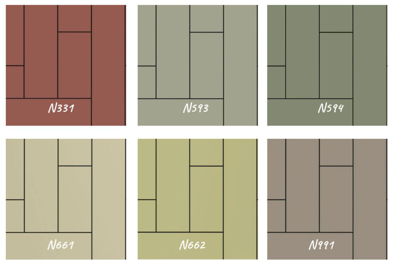 NOUVELLE COULEUR : N331, N593, N594, N661, N662 et N991