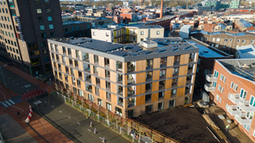 Architecten spelen met kleur in geprezen woonproject Ebbingehof