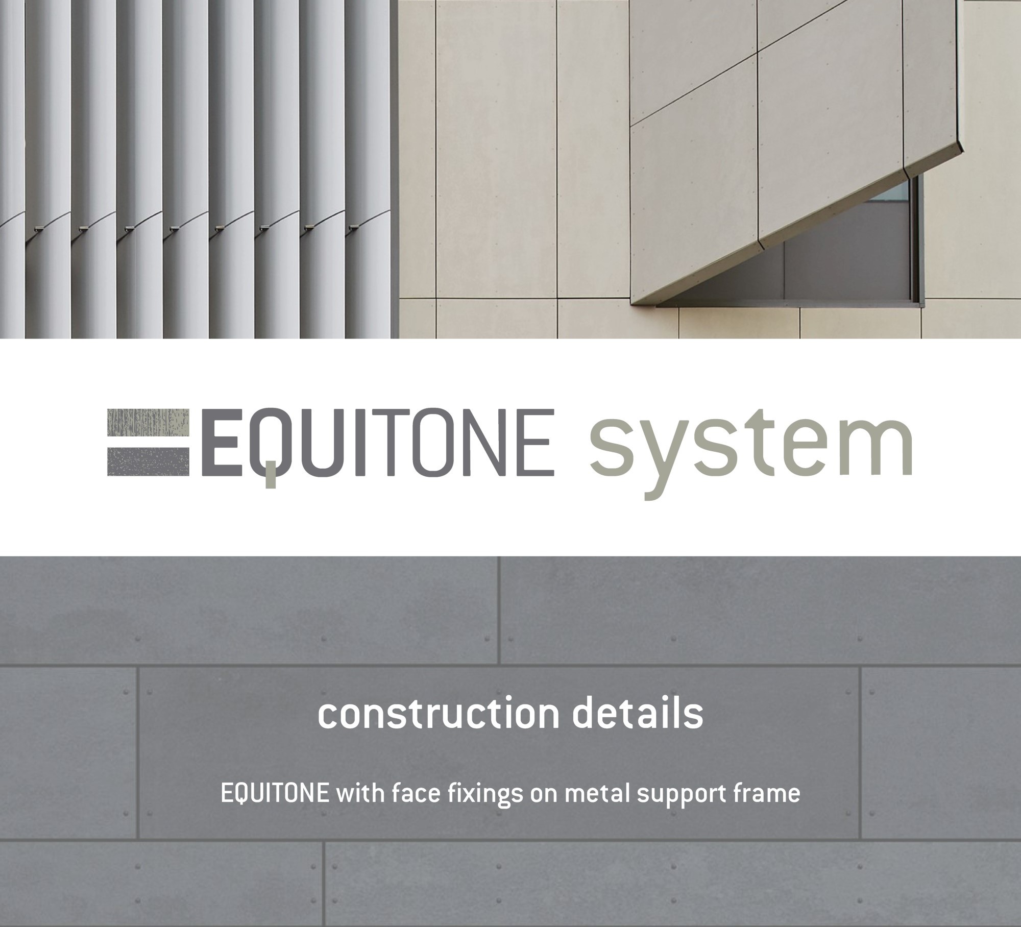 EQUITONE with face fix onto metal