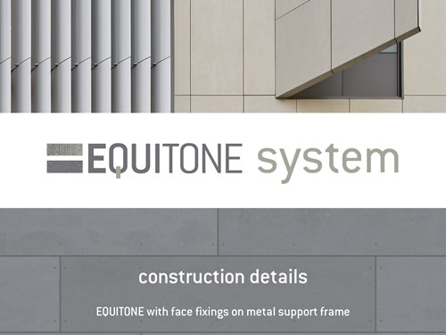 EQUITONE with face fix onto metal