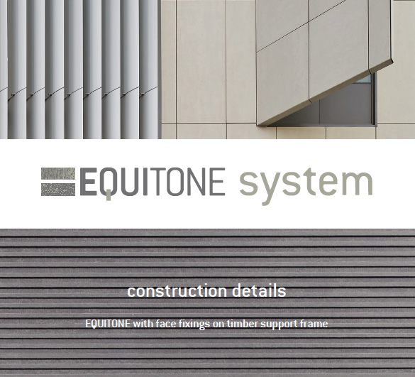 EQUITONE with face fix onto timber