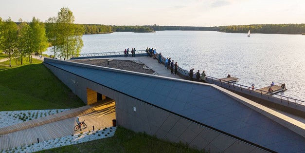 Centro de Piraguismo con paneles EQUITONE, finalista premios Archdaily