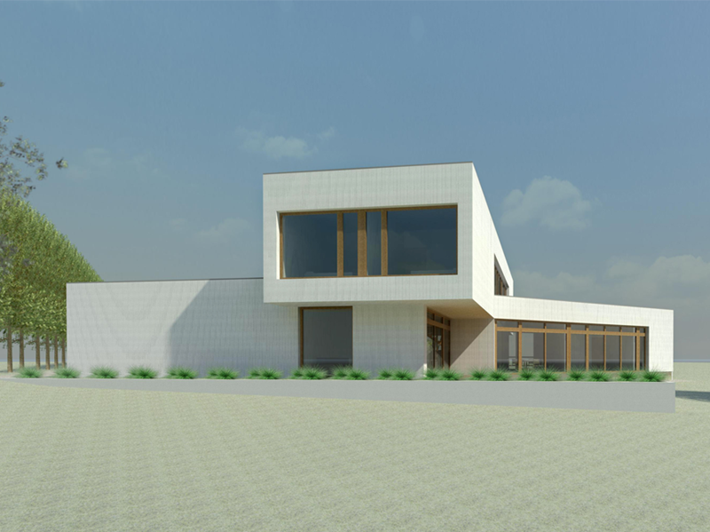 equitone užmiesčio namas