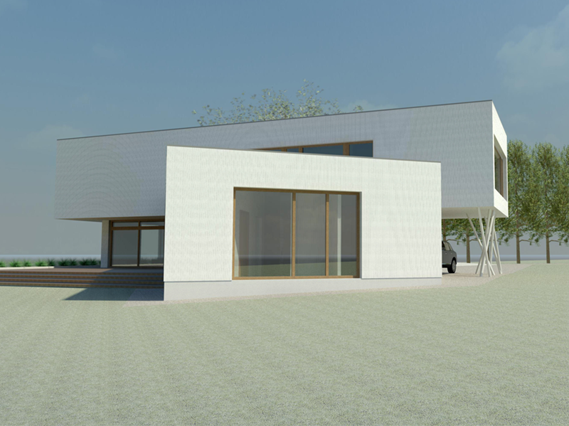 equitone užmiesčio namas