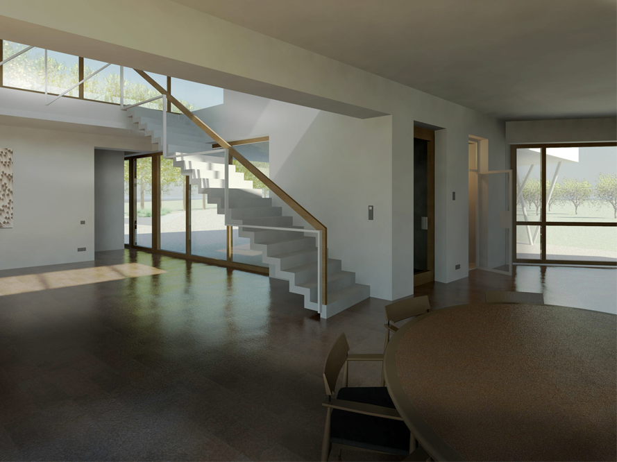 equitone užmiesčio namas