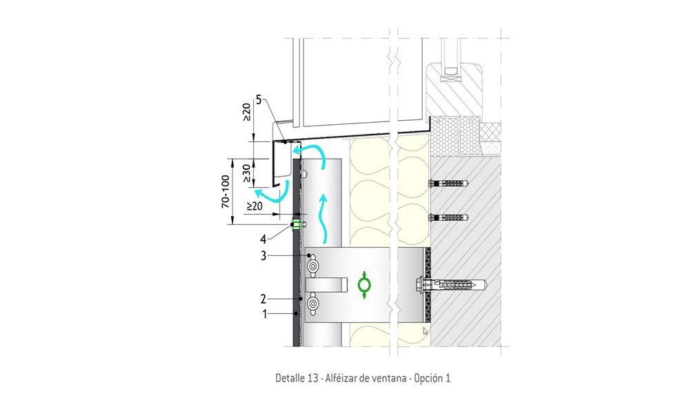 Detalles constructivos clave para fachadas ventiladas con fibrocemento