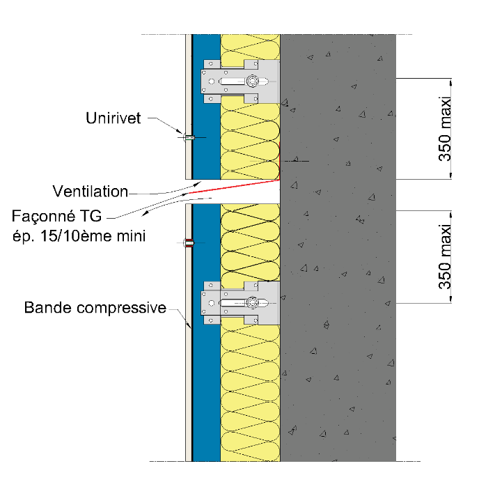 Le système EQUITONE Tergo Design : des solutions techniques sans recoupement ou avec recoupements invisibles validés