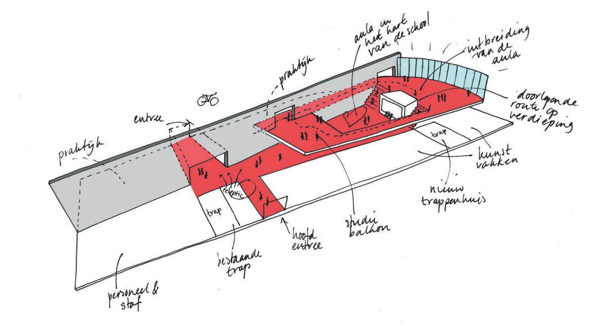 EQUITONE [tectiva] staat centraal in de nieuwe gevel van het Oosterlicht College