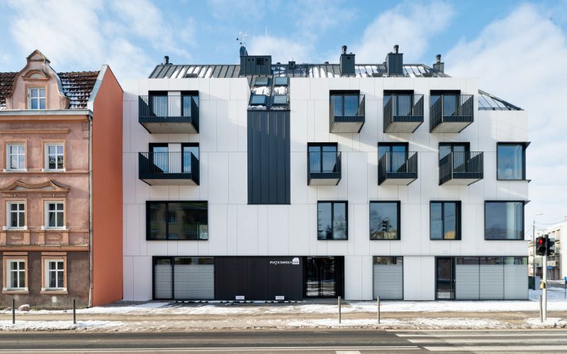 case study Piątkowska 133 opis realizacji obiektu w którym wykorzystano materiały EQUITONE