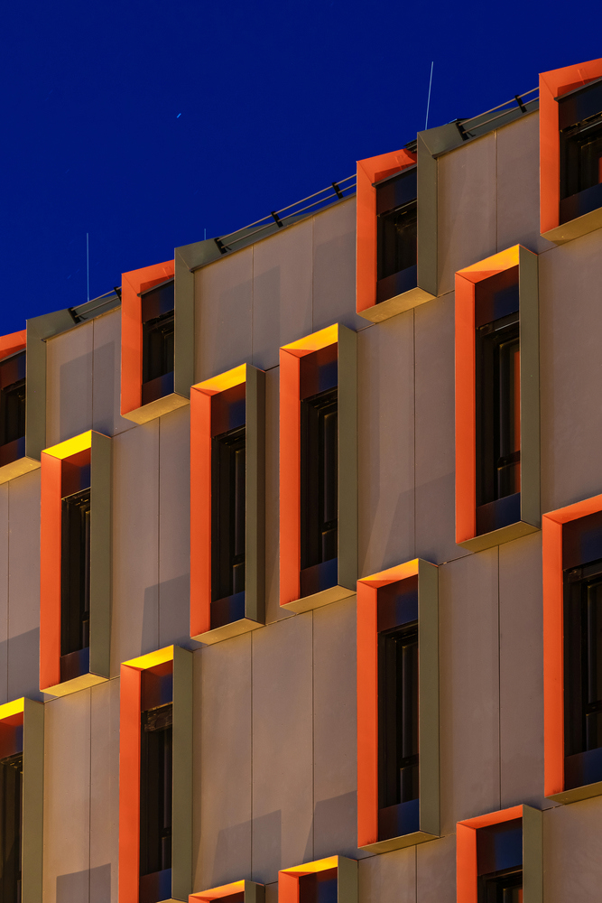Facade of Campus Osijek Student Residence