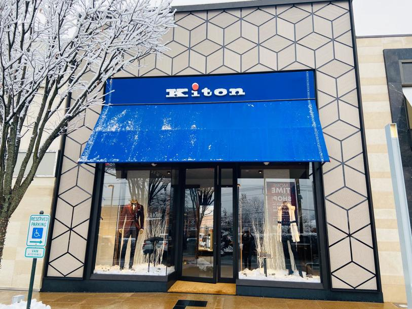 Fațada magazinului Kiton  din  New York