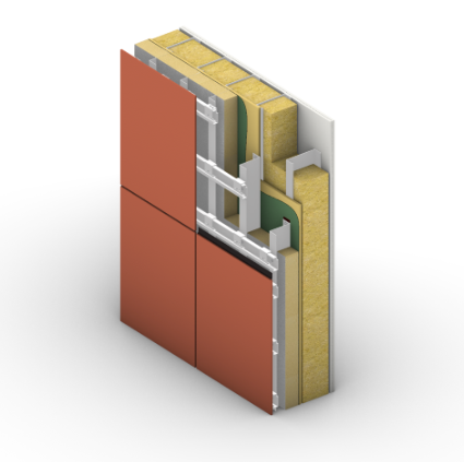 Ventilated rainscreen system