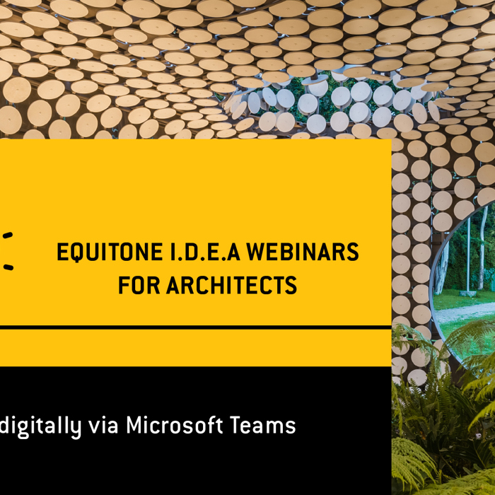 Equitone I.D.E.A. Webinar-ok építészeknek